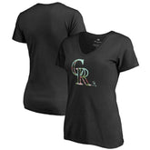 Colorado Rockies Women's Lovely V-Neck T-Shirt - MLB T-shirts