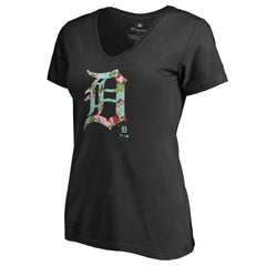 Detroit Tigers Women's Lovely V-Neck T-Shirt - MLB T-shirts