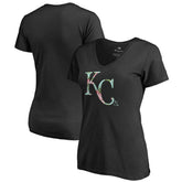 Kansas City Royals Women's Lovely V-Neck T-Shirt - MLB T-shirts