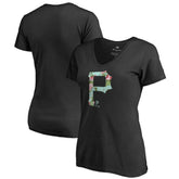 Pittsburgh Pirates Women's Lovely V-Neck T-Shirt - MLB T-shirts