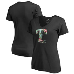 Texas Rangers Women's Lovely V-Neck T-Shirt - MLB T-shirts