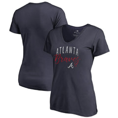 Atlanta Braves Women's Graceful V-Neck T-Shirt - MLB T-shirts