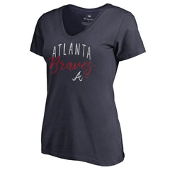 Atlanta Braves Women's Graceful V-Neck T-Shirt - MLB T-shirts