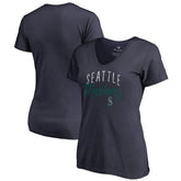 Seattle Mariners Women's Graceful V-Neck T-Shirt - MLB T-shirts