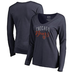 Chicago Bears Women's Graceful Long Sleeve V-Neck T-Shirt | NFL Sale