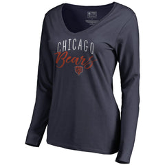 Chicago Bears Women's Graceful Long Sleeve V-Neck T-Shirt | NFL Sale