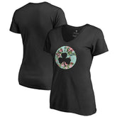 Black Boston Celtics Lovely V-Neck T-Shirt | NBA