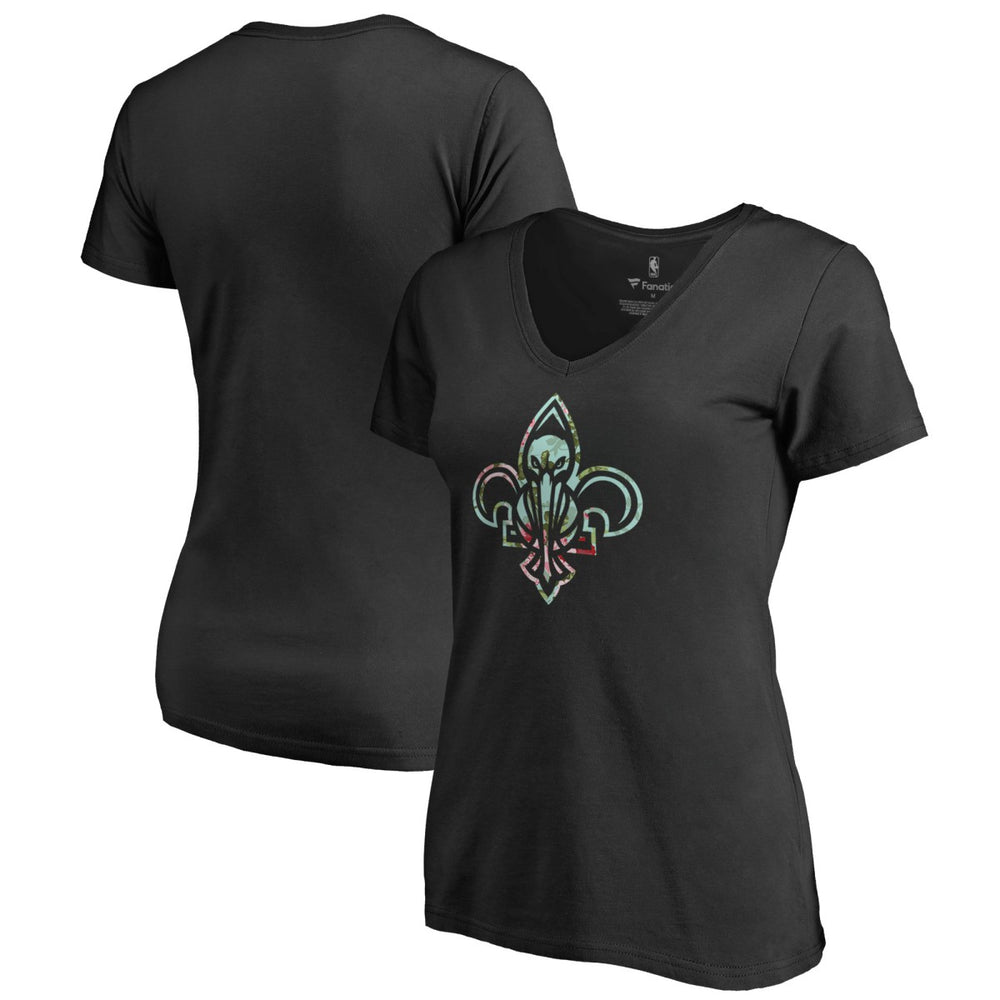 Black New Orleans Pelicans Lovely V-Neck T-Shirt | NBA
