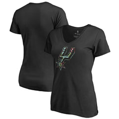 Black San Antonio Spurs Lovely V-Neck T-Shirt | NBA