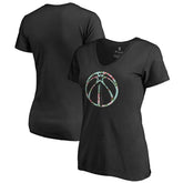 Black Washington Wizards Lovely V-Neck T-Shirt | NBA