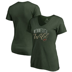 Minnesota Wild Women's Graceful V-Neck T-Shirt - NHL T-shirts