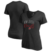 New Jersey Devils Women's Graceful V-Neck T-Shirt - NHL T-shirts