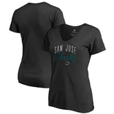 San Jose Sharks Women's Graceful V-Neck T-Shirt - NHL T-shirts