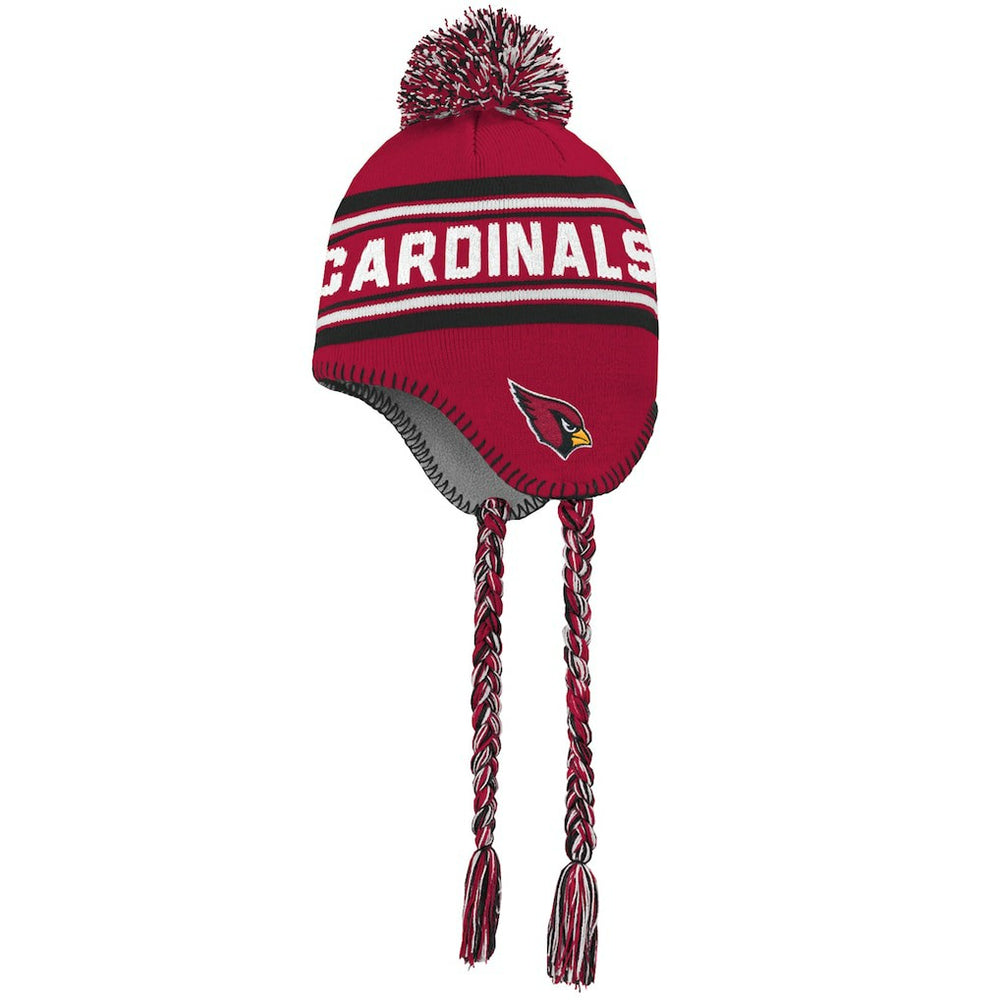 Arizona Cardinals Youth Jacquard Tassel Knit Hat with Pom | NFL Discount