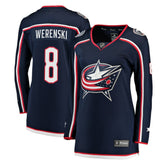 Zach Werenski Columbus Blue Jackets Fanatics Women's Breakaway Jersey - NHL Jerseys