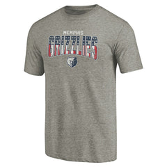 Gray Memphis Grizzlies Freedom Tri-Blend T-Shirt | NBA