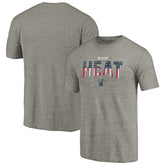 Gray Miami Heat Freedom Tri-Blend T-Shirt | NBA