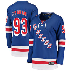 Mika Zibanejad New York Rangers Fanatics Women's Breakaway Player Jersey - NHL Jerseys