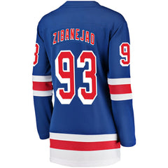 Mika Zibanejad New York Rangers Fanatics Women's Breakaway Player Jersey - NHL Jerseys
