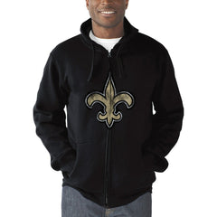 New Orleans Saints G-III Sports by Carl Banks Primary Logo Full-Zip Hoodie | NFL Outlet