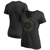 Black Cleveland Cavaliers Women's Liberty V-Neck T-Shirt sale | NBA