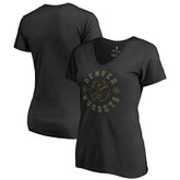 Black Denver Nuggets Women's Liberty Camo V-Neck T-Shirt sale | NBA