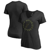 Black San Antonio Spurs Women's Liberty V-Neck T-Shirt | NBA