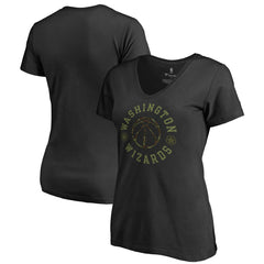 Black Washington Wizards Women's Liberty V-Neck T-Shirt | NBA