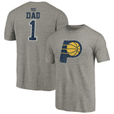 Gray Indiana Pacers Greatest Dad Tri-Blend T-Shirt | NBA