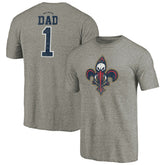 Gray New Orleans Pelicans Greatest Dad Tri-Blend T-Shirt | NBA