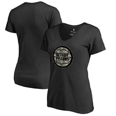 Black Detroit Pistons Women's Cloak Camo V-Neck T-Shirt sale | NBA