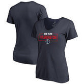 Navy Washington Wizards Women's We Are Iconic Collection V-Neck T-Shirt | NBA
