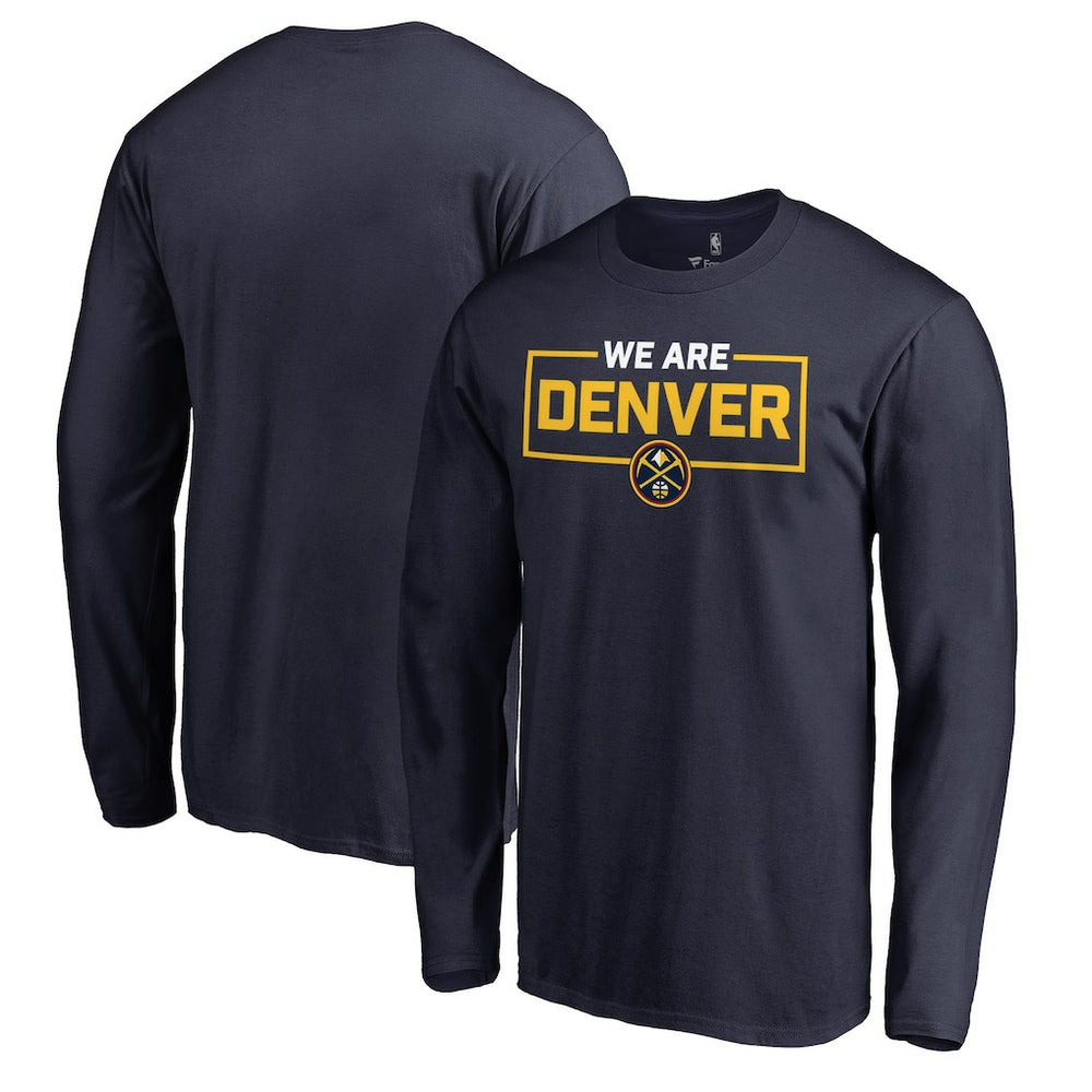 Navy Denver Nuggets We Are Iconic Collection Long Sleeve T-Shirt sale | NBA