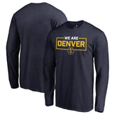 Navy Denver Nuggets We Are Iconic Collection Long Sleeve T-Shirt sale | NBA