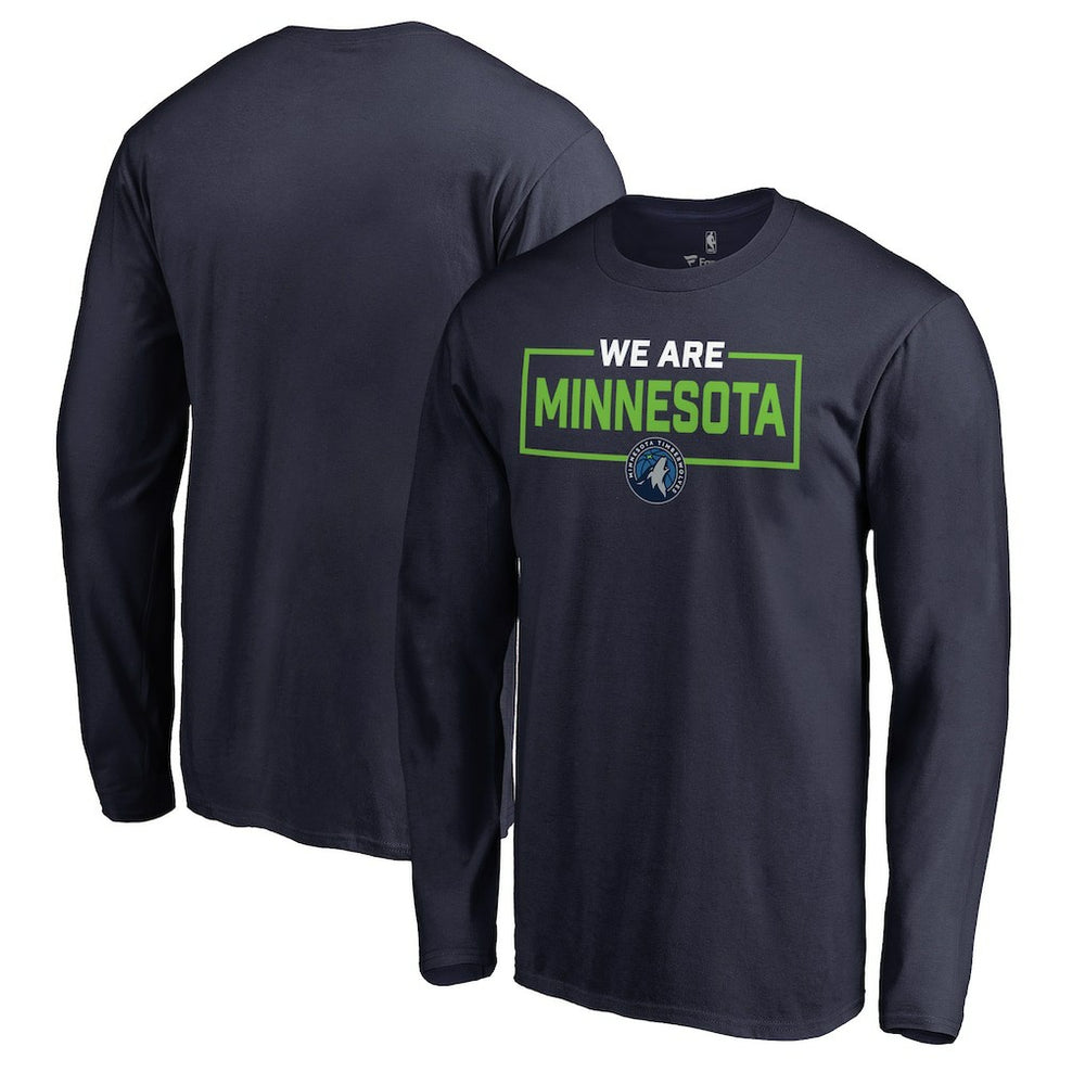 Navy Minnesota Timberwolves We Are Iconic Collection Long Sleeve T-Shirt | NBA