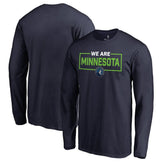 Navy Minnesota Timberwolves We Are Iconic Collection Long Sleeve T-Shirt | NBA
