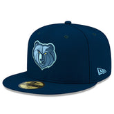Blue Memphis Grizzlies New Logo Team Color 59FIFTY Fitted Hat | NBA