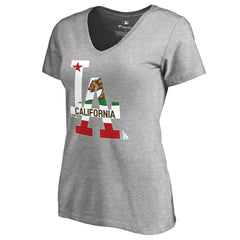 Los Angeles Dodgers Women's Hometown Collection Cali Flag T-Shirt - MLB T-shirts