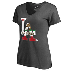Los Angeles Dodgers Women's Hometown Collection Cali Flag T-Shirt - MLB T-shirts