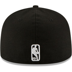 Black Oklahoma City Thunder Black & White Logo 59FIFTY Fitted Hat | NBA