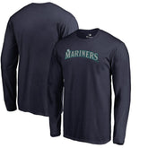 Seattle Mariners Team Wordmark Long Sleeve T-Shirt - MLB T-shirts