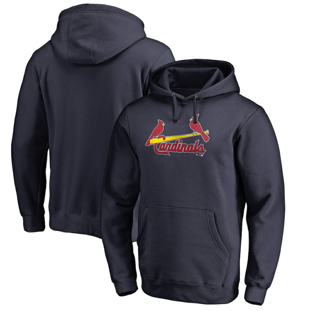 St. Louis Cardinals Official Wordmark Fitted Pullover Hoodie - MLB Hoodies