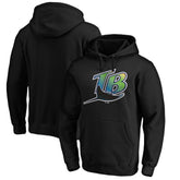 Tampa Bay Rays Vintage Cooperstown Collection Wahconah Fitted Pullover Hoodie - MLB Hoodies