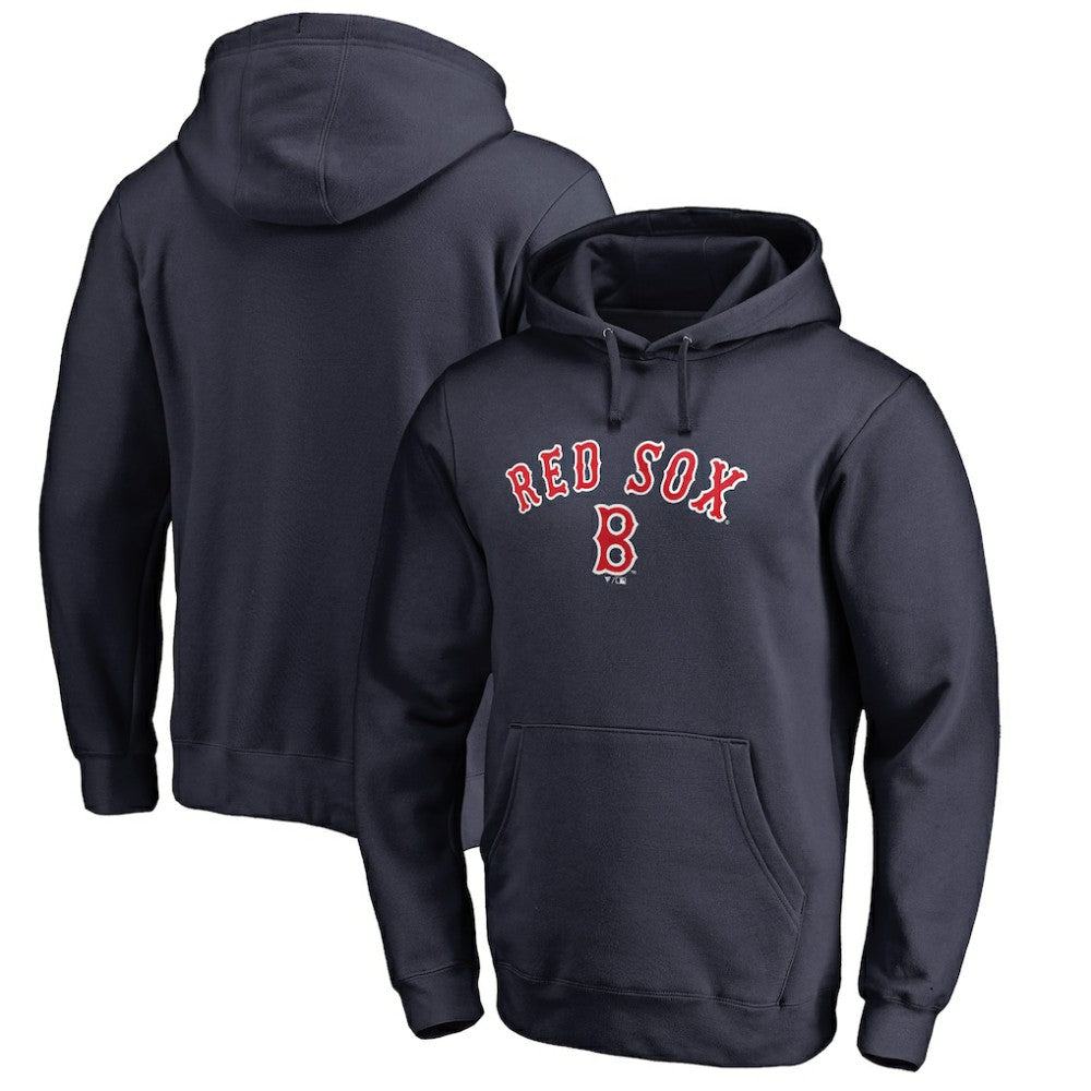 Boston Red Sox Vintage Cooperstown Collection Wahconah Fitted Pullover Hoodie - MLB Hoodies