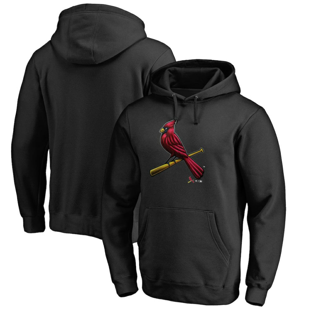 St. Louis Cardinals Midnight Mascot Pullover Hoodie - MLB Hoodies