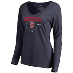 Boston Red Sox Women's Live For It Long Sleeve T-Shirt - MLB T-shirts