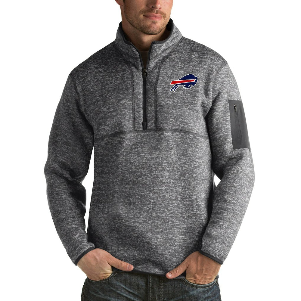 Buffalo Bills Antigua Fortune Big & Tall Quarter-Zip Pullover Jacket | NFL Outlet