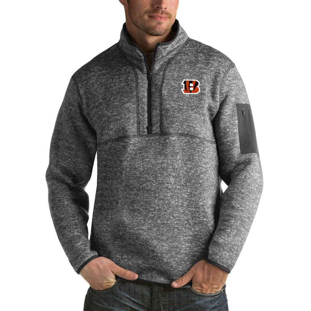 Cincinnati Bengals Antigua Fortune Big & Tall Quarter-Zip Pullover Jacket | NFL Online