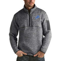 Detroit Lions Antigua Fortune Big & Tall Quarter-Zip Pullover Jacket | NFL Sale