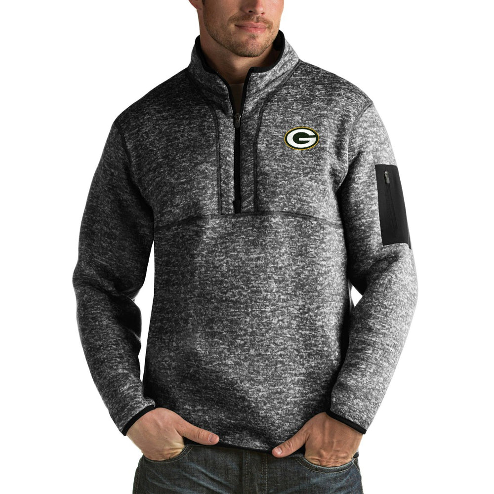 Green Bay Packers Antigua Fortune Big & Tall Quarter-Zip Pullover Jacket | NFL Sale